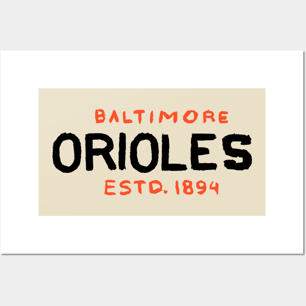 Baltimore Orioleeees 07 Wall Art by Very Simple Graph